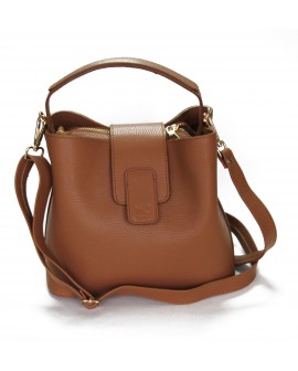 Sonia- leather bucket bag- leather  women shoulder strap bag